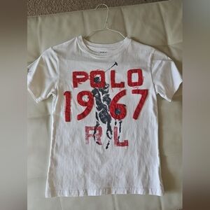 Polo by Ralph Lauren Kids White & Red Graphic Tee